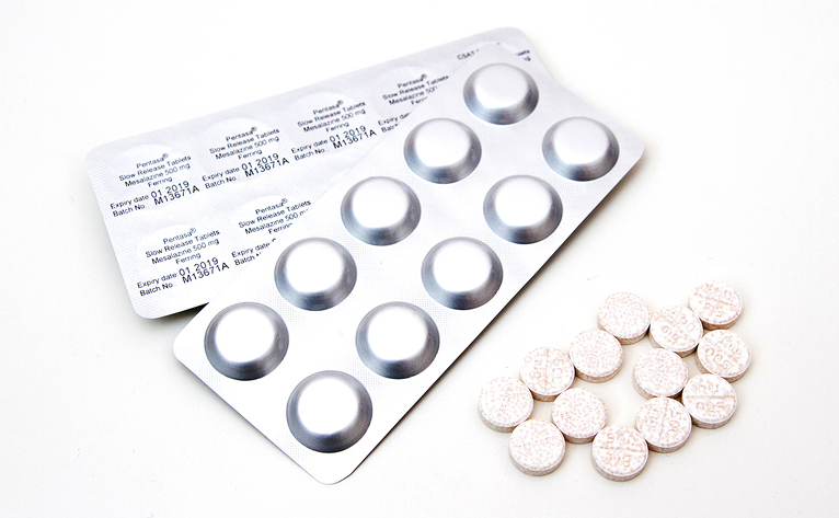 Mesalazine tablets for IBD